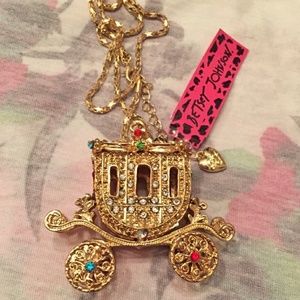 Betsey Johnson carriage necklace